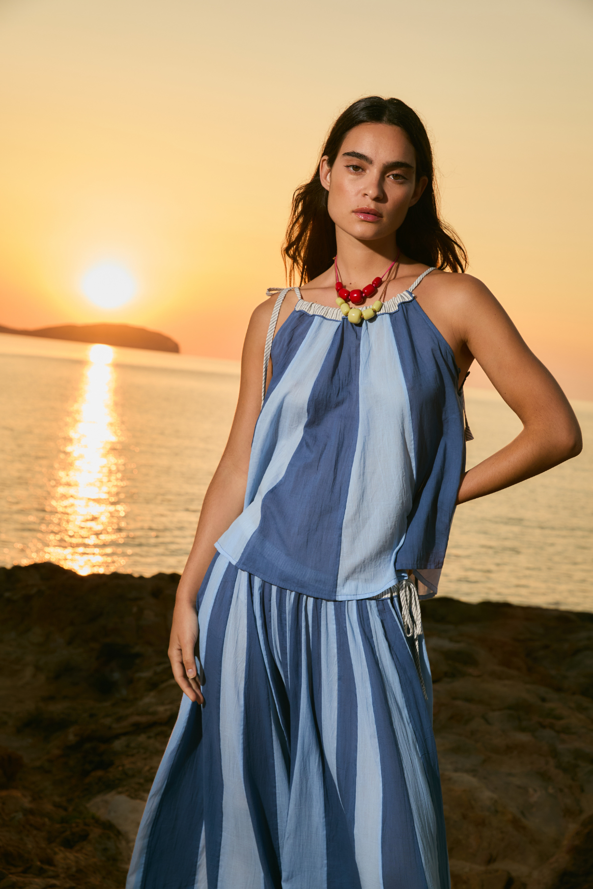 SOPHIE + LUCIE Circo Voile Top in Blue