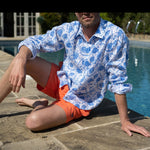 PINK HOUSE MUSTIQUE Pomegranate Shirt in Blue