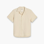 OAS Cuba Waffle Shirt in Ecru