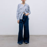 THE NEW SOCIETY Cloe Cotton Shirt in Cloe Print