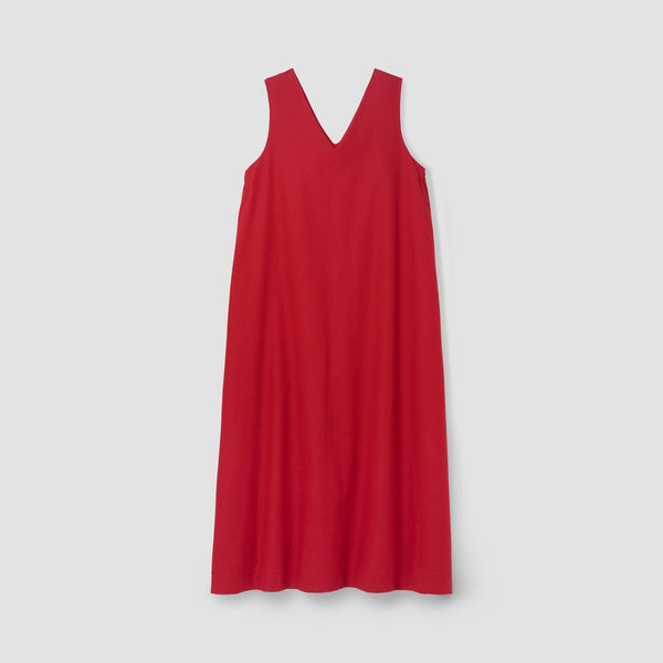 BEAUMONT ORGANIC Imogen-May Cotton Linen Dress in Scarlet