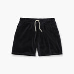 OAS Velour Shorts in Nearly Black