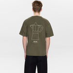 ANERKJENDT Akvillads Italian Coffee T Shirt in Forest Night