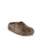 BIRKENSTOCK Amsterdam Wrapped Shearling Fur Slippers in Grey Taupe