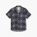 OAS Trastevere Cuba Crochet Shirt in Navy
