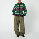 STELLA NOVA Multi Striped Wool Cardigan in Multicolour