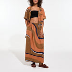 MAPOESIE Juliette Madone Skirt in Terracotta