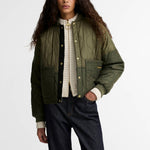 BARBOUR Ravenshill Reversible Quilted Jacket in Olive/Fern/Ancient