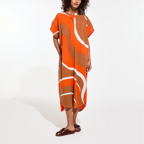 MAPOESIE Syracuse Madone Dress in Orange