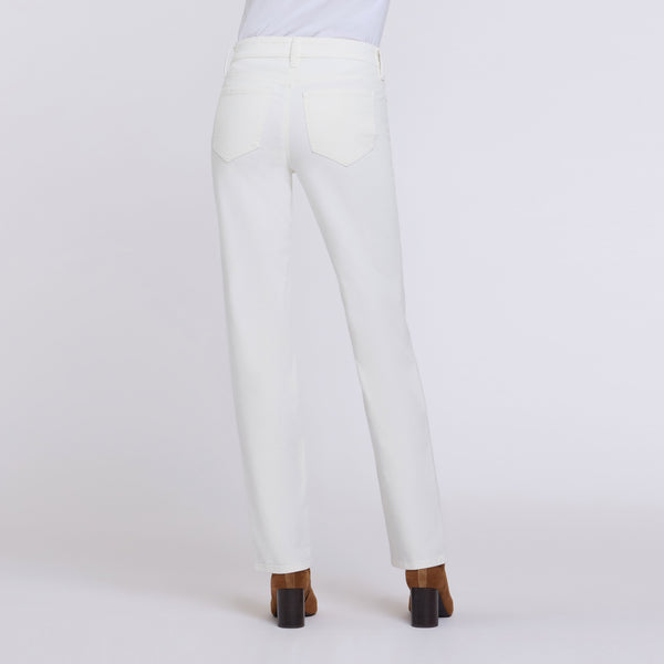 NYDJ Marilyn Corduroy Trousers in Vintage White