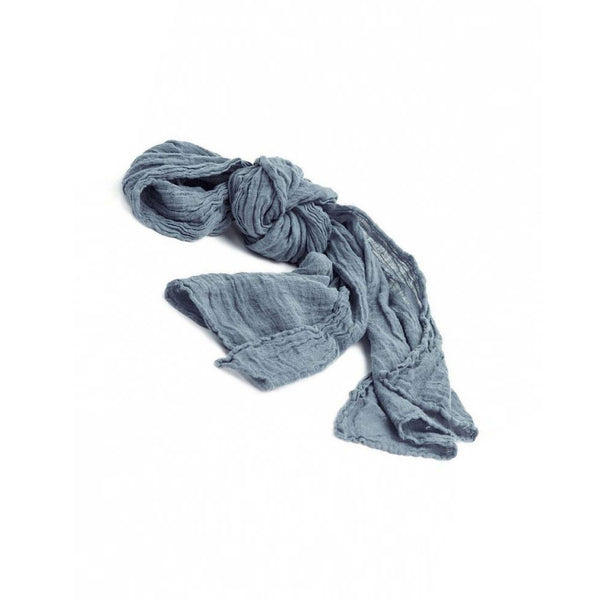 COULEUR CHANVRE Hemp Scarf in Thé Bleu