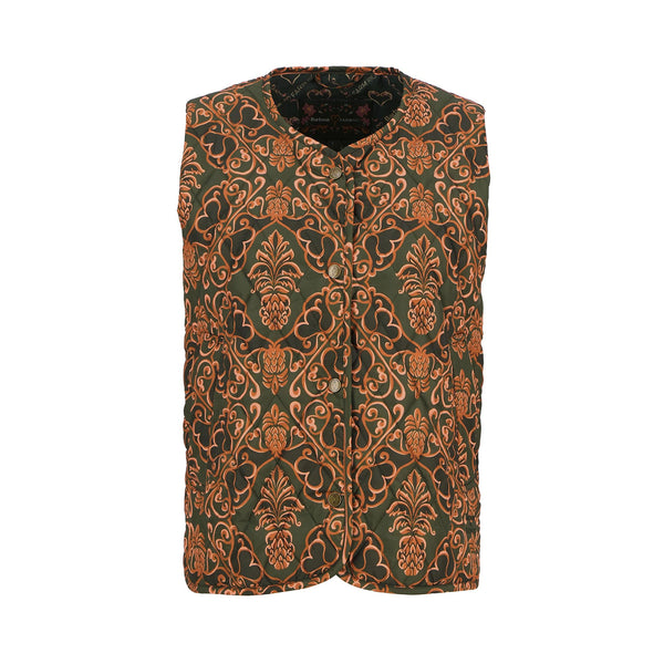 BARBOUR Barbour X Farm Rio Fernanda Liner in Pineapple/Green Heart Print