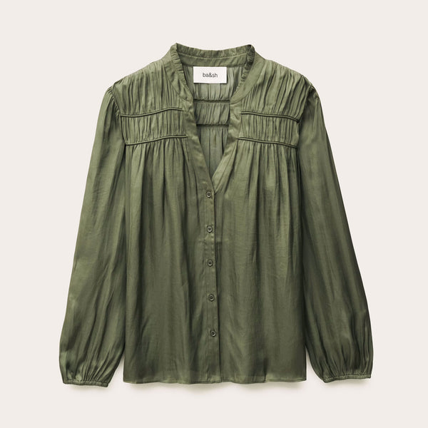 BA&SH Cessia Blouse  in Khaki