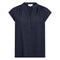 LEVETE ROOM Naja 19 Linen Mix Top in Dark Navy