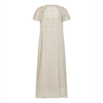 LEVETE ROOM Galaxy 1 V Neck Maxi Dress in Island Fossil Combo
