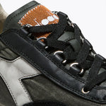DIADORA Equipe Dirty SW Evo Low Profile Heritage Sneakers in Anthracite Black