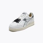 DIADORA Prestige Metallic WN Sneakers in White/Silver
