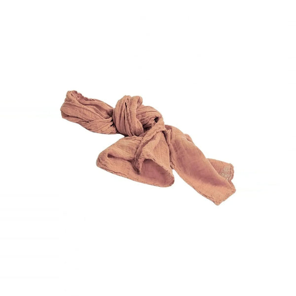 COULEUR CHANVRE Hemp Scarf in Sand Rose