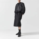 MARFA STANCE Parachute Quilt Bomber in Black/Anthracite