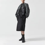 MARFA STANCE Parachute Quilt Bomber in Black/Anthracite