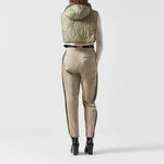 MARFA STANCE Reversible Zip Hood in Dark Olive/Pale Sage/Soft Peach