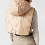 MARFA STANCE Reversible Zip Hood in Dark Olive/Pale Sage/Soft Peach