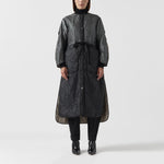 MARFA STANCE Signature Patchwork Long Quilt Anthracite and Dove Grey