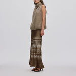 RABENS SALONER Willie A Line Skirt in Dry/Mocha