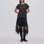 RABENS SALONER Glenda Tulle Skirt in Black