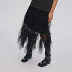 RABENS SALONER Glenda Tulle Skirt in Black