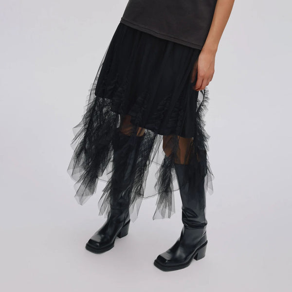 RABENS SALONER Glenda Tulle Skirt in Black