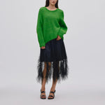 RABENS SALONER Glenda Tulle Skirt in Black