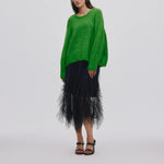 RABENS SALONER Glenda Tulle Skirt in Black