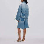RABENS SALONER Donela Denim Jacket in Light/Denim