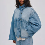 RABENS SALONER Donela Denim Jacket in Light/Denim