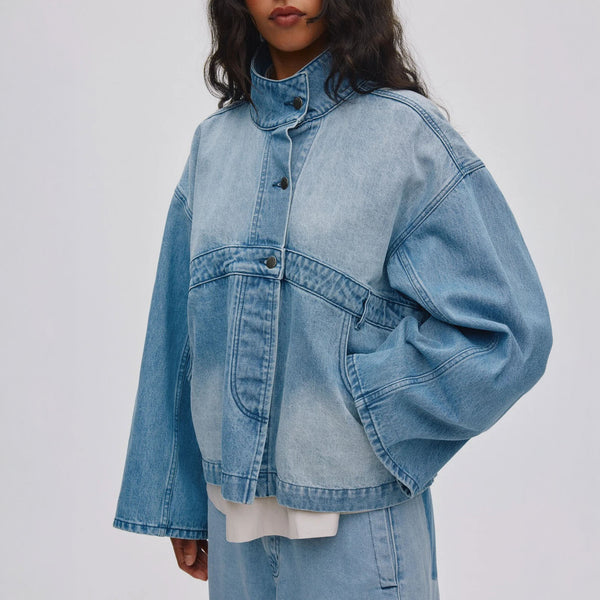 RABENS SALONER Donela Denim Jacket in Light/Denim