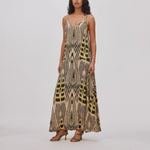 RABENS SALONER Annebeth V-Dress in Citrus/Black