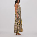 RABENS SALONER Annebeth V-Dress in Citrus/Black