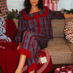 TBCO. Cotton Pyjamas in Navy Tartan