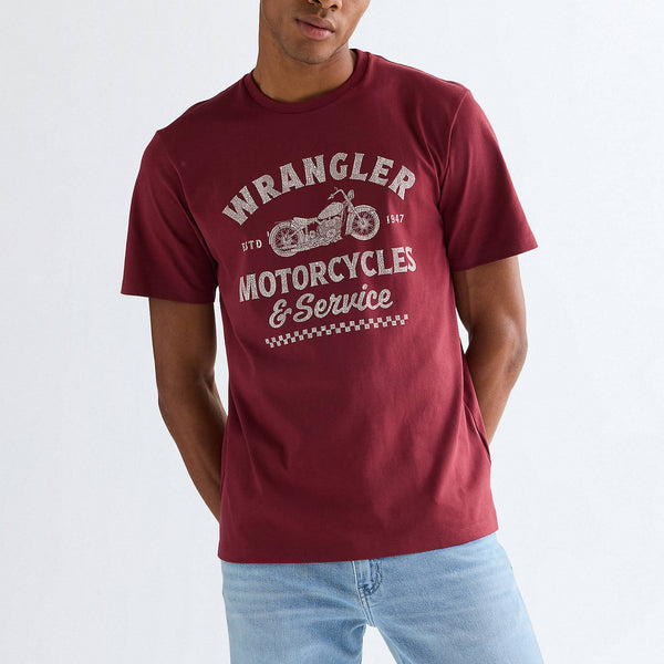 WRANGLER Americana Tee in Wine