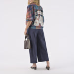 ORFEO Arizona Embroidered Shirt with 3/4 Sleeves in Pink Check