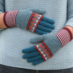 QUINTON & CHADWICK Wave Gloves in Teal/Aqua