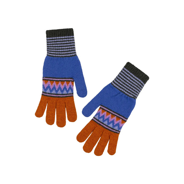 QUINTON & CHADWICK Wave Gloves in Chestnut/Violet