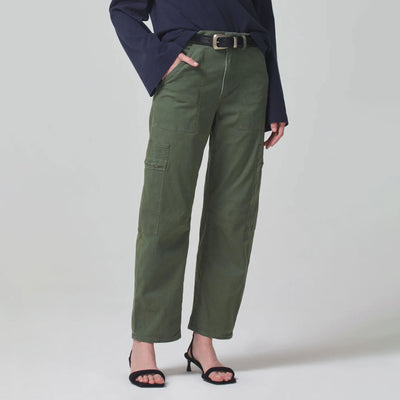 CITIZENS OF HUMANITY Marcelle Low Slung Cargo in Sateen/Surplus