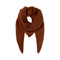 BLACK COLOUR BCDell Knitted Mini Scarf in Camel