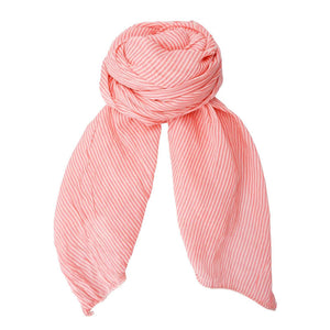 Shelly Long Scarf in Coral