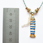 PHILIPPA KUNISCH S Fish Necklace in Blue