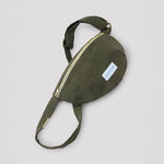 LES PENSIONNAIRES Organic Cotton Sling Bag in Caper Green