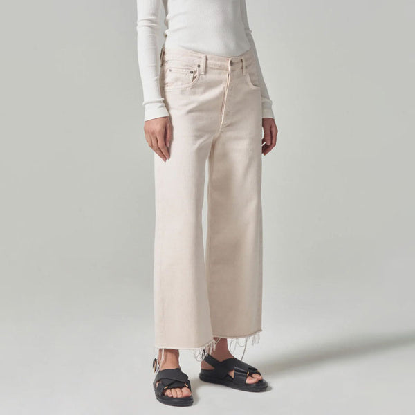 CITIZENS OF HUMANITY Ayla Raw Hem Crop in Almondette