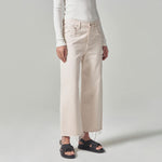 CITIZENS OF HUMANITY Ayla Raw Hem Crop in Almondette